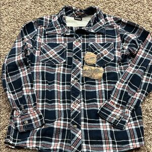 Harley Davidson kids flannel shirt sz 12-14